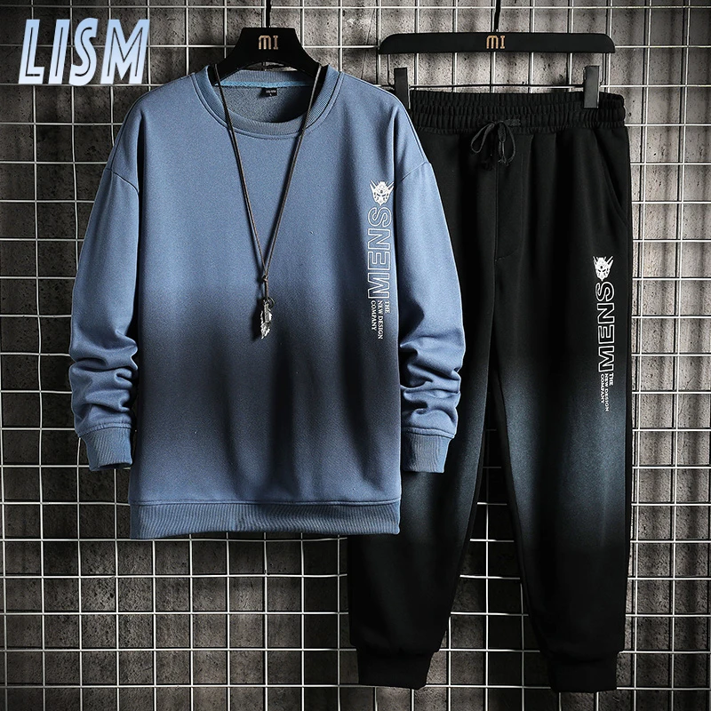 LISM Tracksuit Men Autumn New Trend Gradient Set Letter Print Sweatshirt Pants Harajuku Sets 2 Piece Sportwear Mens Streetwear
LISM Tracksuit Men Autumn New Trend Gradient Set Letter Print Sweatshirt Pants Harajuku Sets 2 Piece Sportwear Mens Streetwear