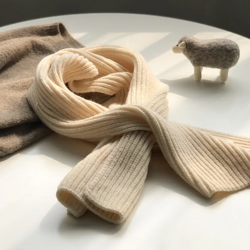 Winter Scarf Women Long Knitted Scarves Thick Warm Scarf Solid Color Stripe Scarves Shawl 
Winter Scarf Women Long Knitted Scarves Thick Warm Scarf Solid Color Stripe Scarves Shawl