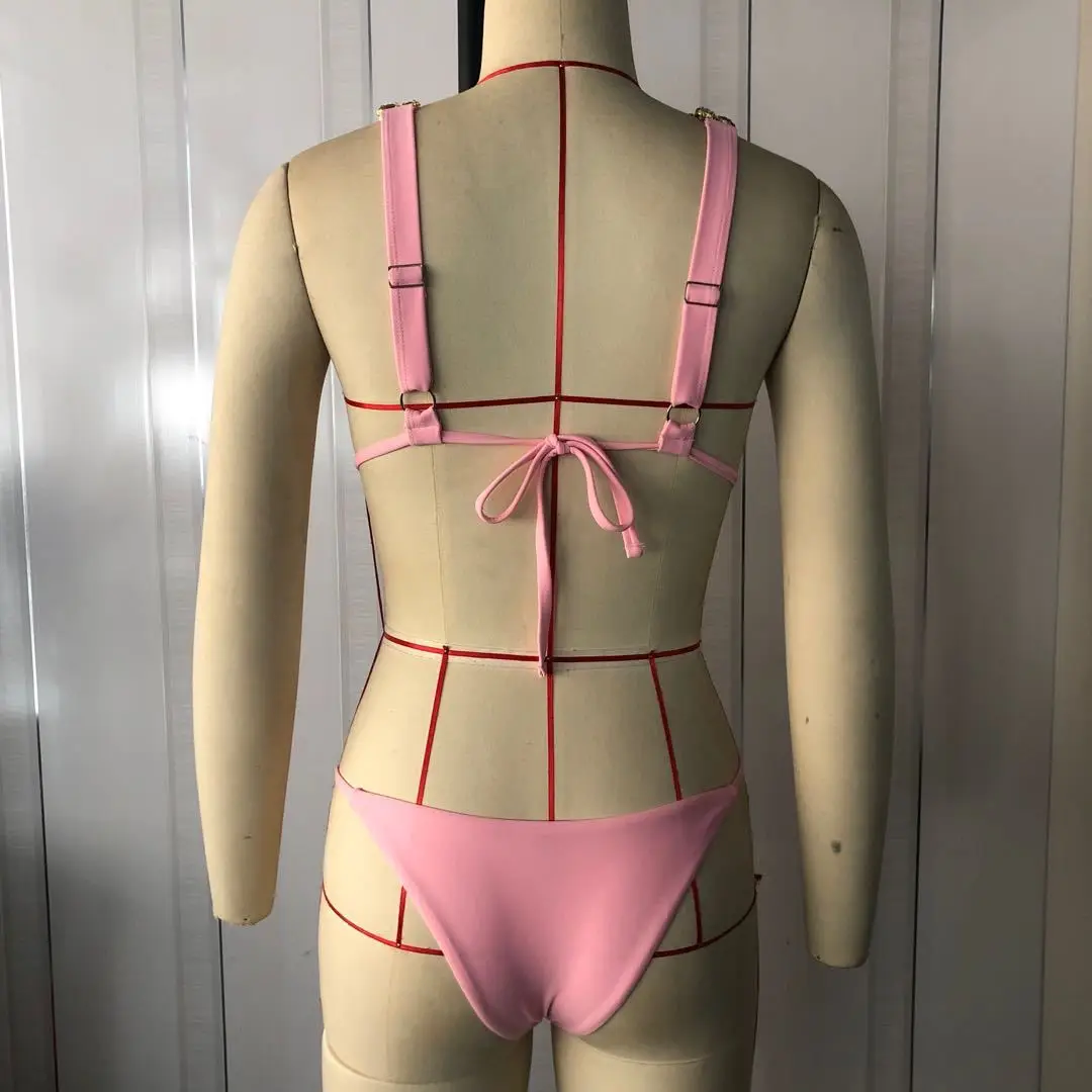 Solid Crystal Rhinestone Bikini Female Bandage Swimsuit Women Halter Swimwear Two-pieces Bikini Set Diamond Push Up Bathing Suit
Solid Crystal Rhinestone Bikini Female Bandage Swimsuit Women Halter Swimwear Two-pieces Bikini Set Diamond Push Up Bathing Suit