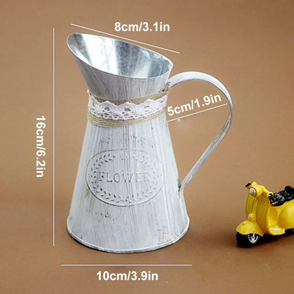 Garden Pots Planters Flower Bucket Rustic Iron Jug Vintage Garden Pitcher Flower Metal Vase Plants Pot For Home Desktop Decor
Garden Pots Planters Flower Bucket Rustic Iron Jug Vintage Garden Pitcher Flower Metal Vase Plants Pot For Home Desktop Decor