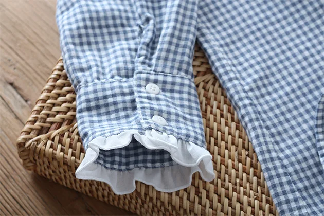 Lamtrip Ruffled Collar Fresh Plaid Long Sleeve Cotton Retro Shirt Blouse
Lamtrip Ruffled Collar Fresh Plaid Long Sleeve Cotton Retro Shirt Blouse