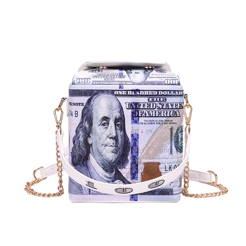 Women's Pu Messenger Bag 2020 New Fashion Creativity Dollars Printing Shoulder Bag Female Chain Crossbody Bag Women Handbag
Women's Pu Messenger Bag 2020 New Fashion Creativity Dollars Printing Shoulder Bag Female Chain Crossbody Bag Women Handbag