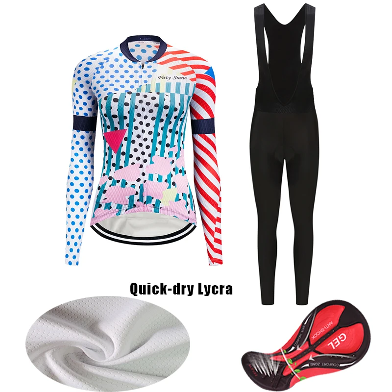 Free Shipping Women Fall Cycling Jersey Set Long Sleeve Road Bike Clothing BIB Dress Female Bicycle Clothes Sport Suit Uniform
Free Shipping Women Fall Cycling Jersey Set Long Sleeve Road Bike Clothing BIB Dress Female Bicycle Clothes Sport Suit Uniform