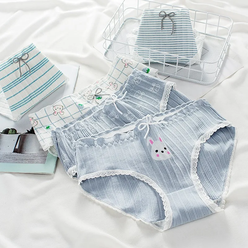5 Pcs/Set One-week Mid Waist Women Girls Lingerie Cute Blue Rabbit Pure Cotton Underwear Panties Pack Korean Japanese Briefs
5 Pcs/Set One-week Mid Waist Women Girls Lingerie Cute Blue Rabbit Pure Cotton Underwear Panties Pack Korean Japanese Briefs