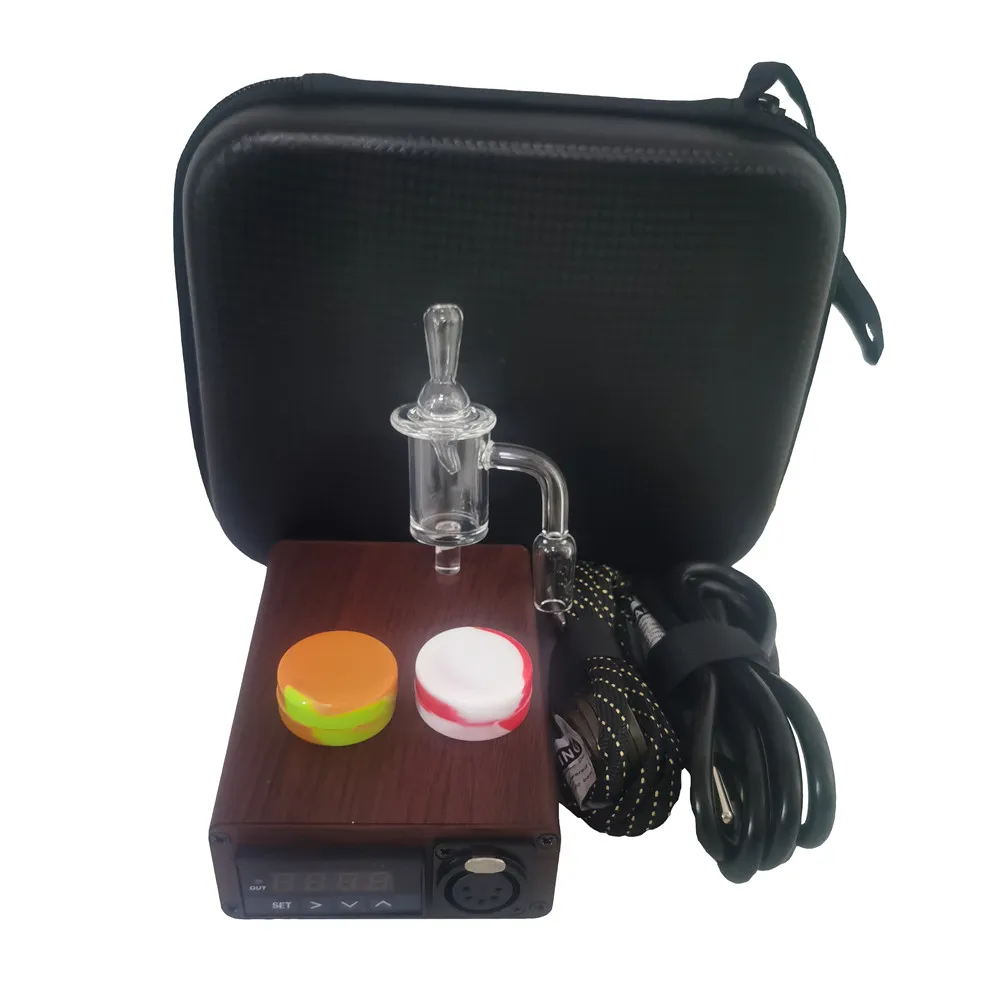 Pattern 25mm Quartz Enail Dab Kit Electric Dab Nail Pen Rig Wax PID TC Box with Coil Heater 14mm 18mm male joint Quartz Nai
Pattern 25mm Quartz Enail Dab Kit Electric Dab Nail Pen Rig Wax PID TC Box with Coil Heater 14mm 18mm male joint Quartz Nai