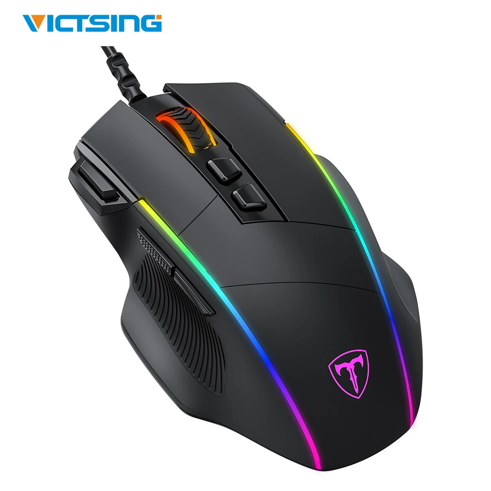 Мышь Компьютерная VicTsing PC278, проводная, с 8 программируемыми кнопками, до 8000 DPI
Мышь Компьютерная VicTsing PC278, проводная, с 8 программируемыми кнопками, до 8000 DPI