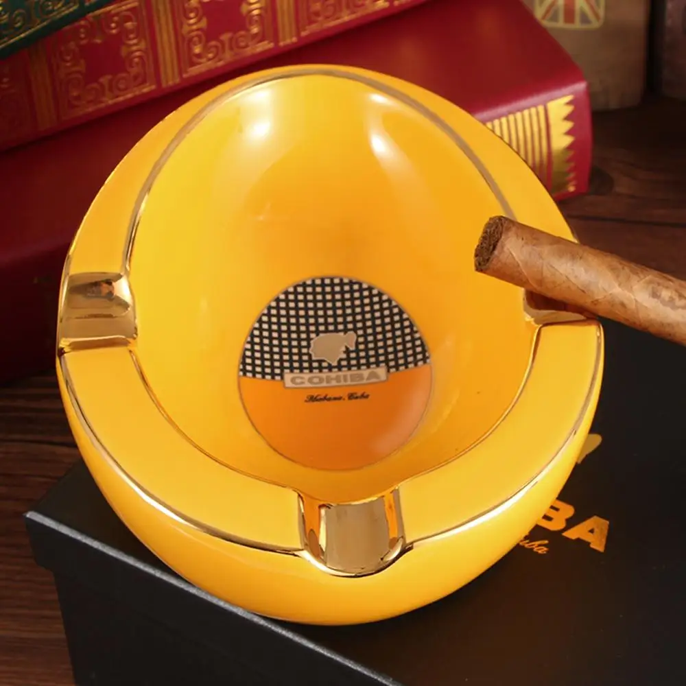 COHIBA Cigar Ashtray Ceramic Portable Creative Design Smoke Ash Tray Holder Cigar Accessories Table Home Cigarette Ashtrays
COHIBA Cigar Ashtray Ceramic Portable Creative Design Smoke Ash Tray Holder Cigar Accessories Table Home Cigarette Ashtrays