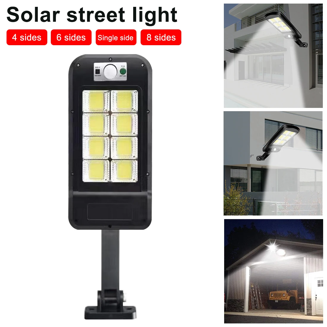 COB Solar Street Lights Outdoor Security Light Waterproof Wall Lamp PIR Motion Sensor Intelligent Remote Control Lamp
COB Solar Street Lights Outdoor Security Light Waterproof Wall Lamp PIR Motion Sensor Intelligent Remote Control Lamp