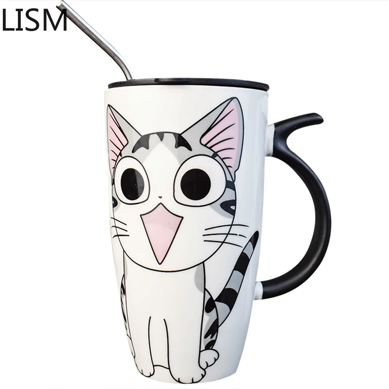 Cute Cat Cartoon Coffee Mug Ceramic with Lid Milk Personalised Mug for Couple Taza Creativa Milk Tazas De Ceramica Creativas Hot
Cute Cat Cartoon Coffee Mug Ceramic with Lid Milk Personalised Mug for Couple Taza Creativa Milk Tazas De Ceramica Creativas Hot