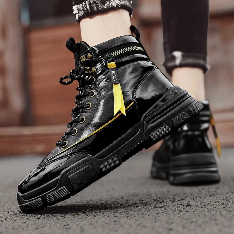 CYYTL 2020 New Fashion Genuine Leather Platform Men Boots Winter Waterproof Outdoor Shoes Non-slip Ankle Warm Combat Botas
CYYTL 2020 New Fashion Genuine Leather Platform Men Boots Winter Waterproof Outdoor Shoes Non-slip Ankle Warm Combat Botas