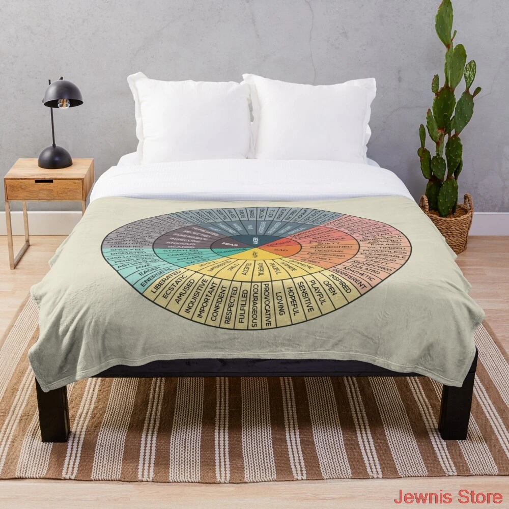 Wheel Of Emotions Blanket Warm Cozy Letter Throw Blanket Print on Demand Sherpa Blankets for Sofa Thin Quilt
Wheel Of Emotions Blanket Warm Cozy Letter Throw Blanket Print on Demand Sherpa Blankets for Sofa Thin Quilt