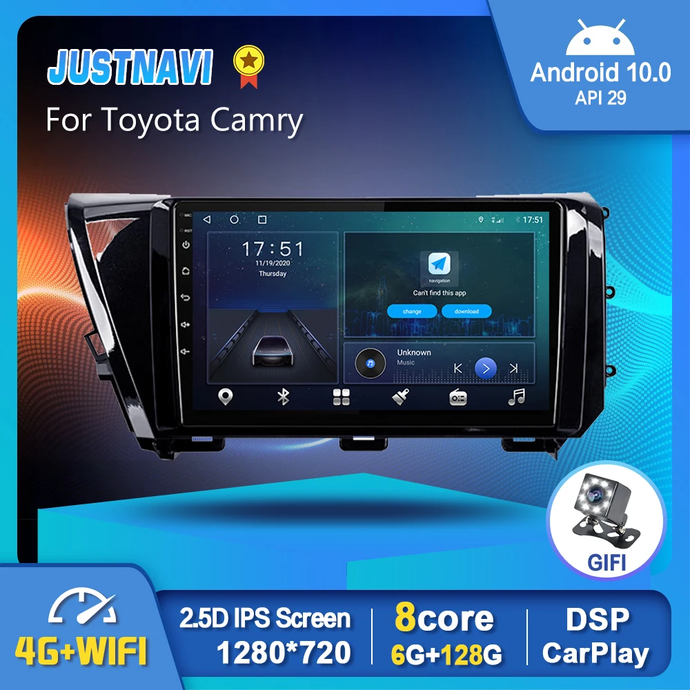 Автомобильный радиоприемник 6G 128G с сенсорным экраном для Toyota Camry 2017-2020 мультимедийный видеоплеер WIFI Android GPS DSP Carplay No 2 Din DVD
Автомобильный радиоприемник 6G 128G с сенсорным экраном для Toyota Camry 2017-2020 мультимедийный видеоплеер WIFI Android GPS DSP Carplay No 2 Din DVD