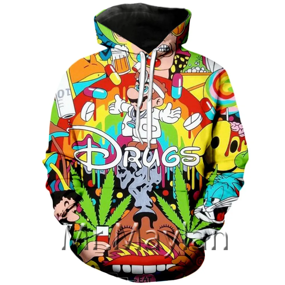 Drop shipping Drugs&weed Men Women Sweatshirt Couples Sweats Unisex Sweatshirt Red Wine 3D print cartoon hoodies H655
Drop shipping Drugs&weed Men Women Sweatshirt Couples Sweats Unisex Sweatshirt Red Wine 3D print cartoon hoodies H655