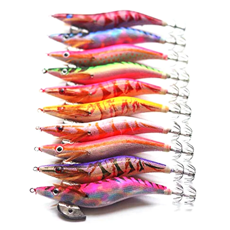 Luminous Squid Jig Shrimp Hook Wooden Hook Fishing Lures Shrimp Lures 10Pcs Squid Jigs Octopus Squid
Luminous Squid Jig Shrimp Hook Wooden Hook Fishing Lures Shrimp Lures 10Pcs Squid Jigs Octopus Squid