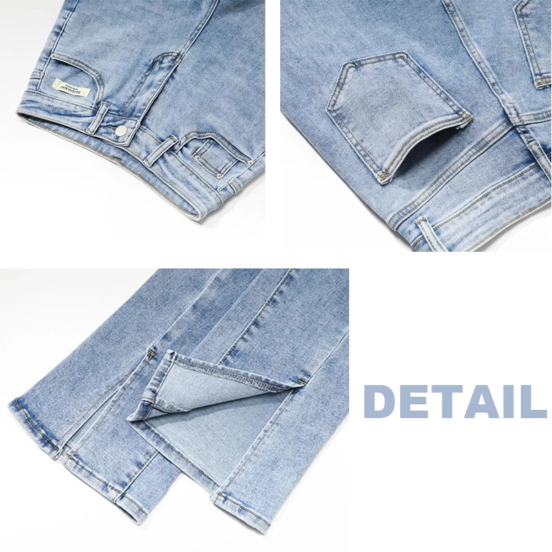 Jeans Women Elegant Ins Fashion Designer Denim Trousers Womens Front-slit Chic Ulzzang Bottoms Ladies All-match Leisure Harajuku 
Jeans Women Elegant Ins Fashion Designer Denim Trousers Womens Front-slit Chic Ulzzang Bottoms Ladies All-match Leisure Harajuku