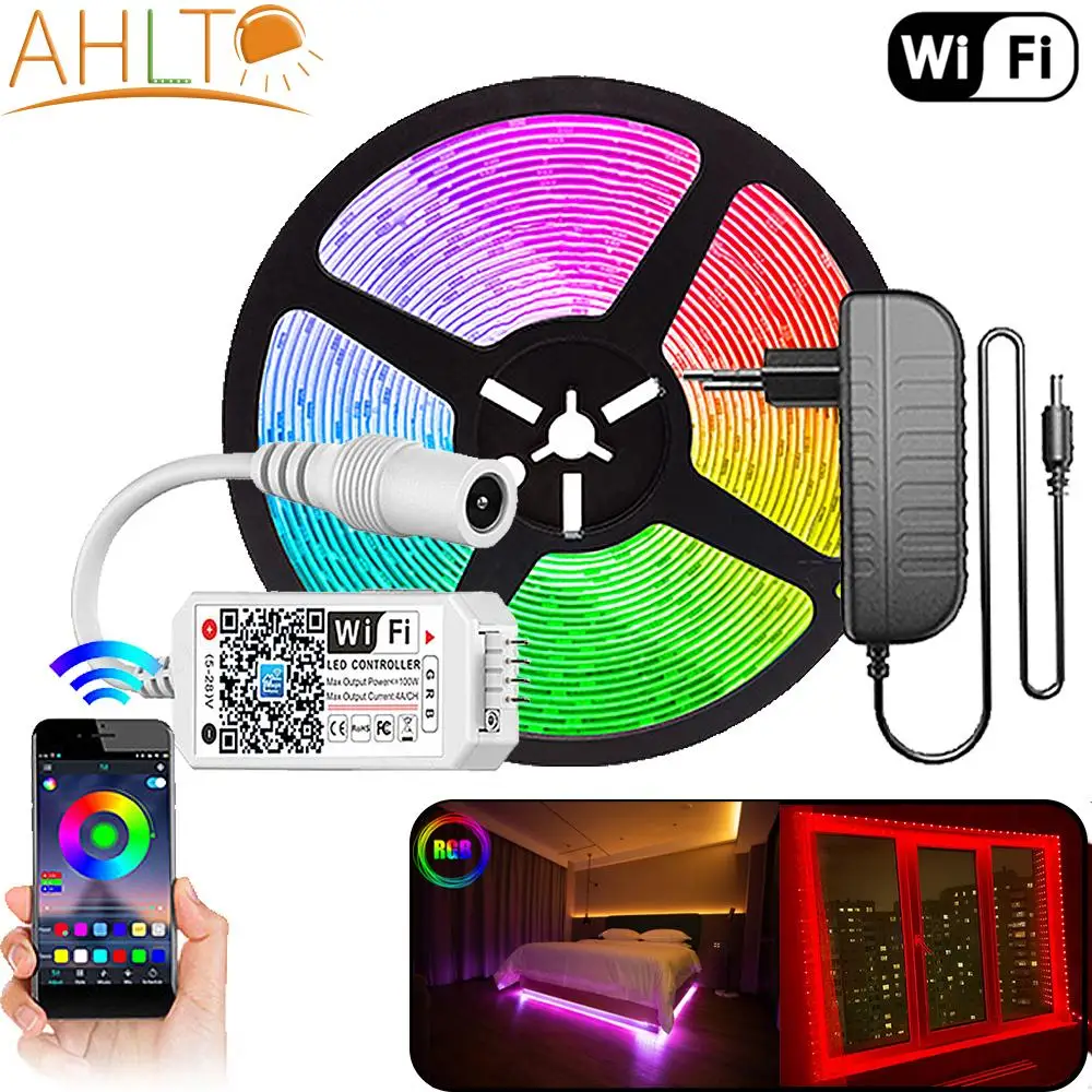 Светодиодная лента RGB, гибкая настенная лампа, носветильник светильник, s-образная лента SMD 2835, 5050, 12 В, настольный экран, ТВ, светильник, Wi-Fi уп...
Светодиодная лента RGB, гибкая настенная лампа, носветильник светильник, s-образная лента SMD 2835, 5050, 12 В, настольный экран, ТВ, светильник, Wi-Fi уп...