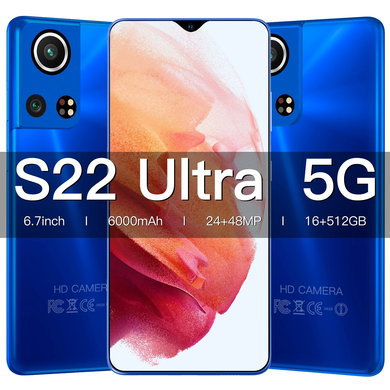 S22 Ultra Samsun Global Version 6.7" Smartphones 6000Mah 48MP 16GB+512GB Dual SIM Android11 Phone Mtk6989 In Stock
S22 Ultra Samsun Global Version 6.7" Smartphones 6000Mah 48MP 16GB+512GB Dual SIM Android11 Phone Mtk6989 In Stock