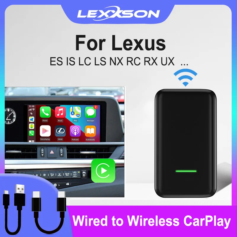 LEXXSON проводной и беспроводной адаптер CarPlay для Lexus C3 C4 C5 C6 Aircross Berlingo Multispace Jumper Jumpy, карты голосового управления
LEXXSON проводной и беспроводной адаптер CarPlay для Lexus C3 C4 C5 C6 Aircross Berlingo Multispace Jumper Jumpy, карты голосового управления