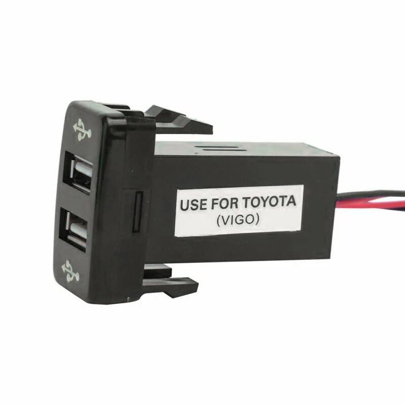 Dual USB Car Socket Charger Fast Car Charger For Toyota FJ Land Cruiser Tacoma Hilux Highlander 4Runner Prado Series 1998-2007
Dual USB Car Socket Charger Fast Car Charger For Toyota FJ Land Cruiser Tacoma Hilux Highlander 4Runner Prado Series 1998-2007