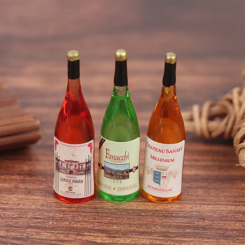 1/12 Miniature Wine Bottles Dollhouse Kitchen Accessories - Mini Dolls House Living Room Accessories Beer Drink Bottles 3 pcs
1/12 Miniature Wine Bottles Dollhouse Kitchen Accessories - Mini Dolls House Living Room Accessories Beer Drink Bottles 3 pcs