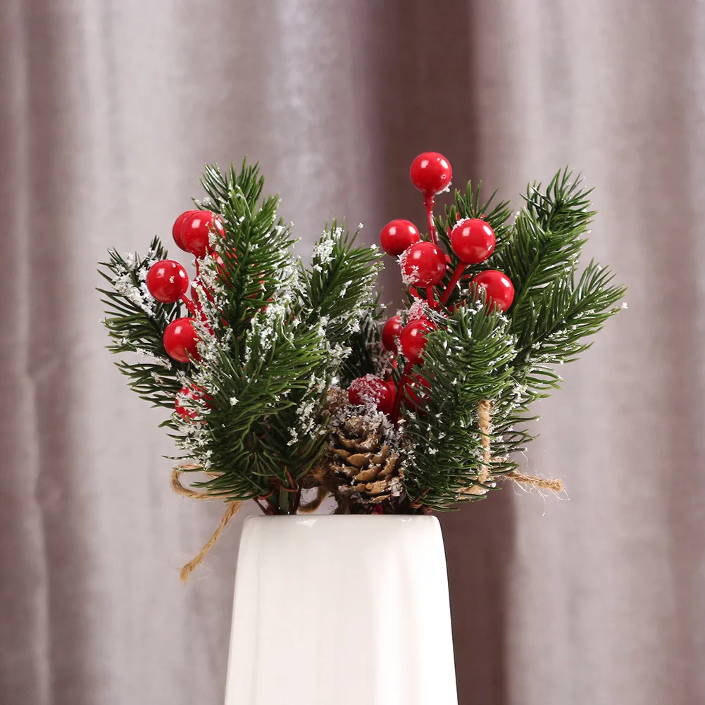 10PCS Artificial Pine Snowy Flower Berries Crafts Xmas Ornament Wedding Party Decor Festive Supplies Flower Crafts Decoration
10PCS Artificial Pine Snowy Flower Berries Crafts Xmas Ornament Wedding Party Decor Festive Supplies Flower Crafts Decoration