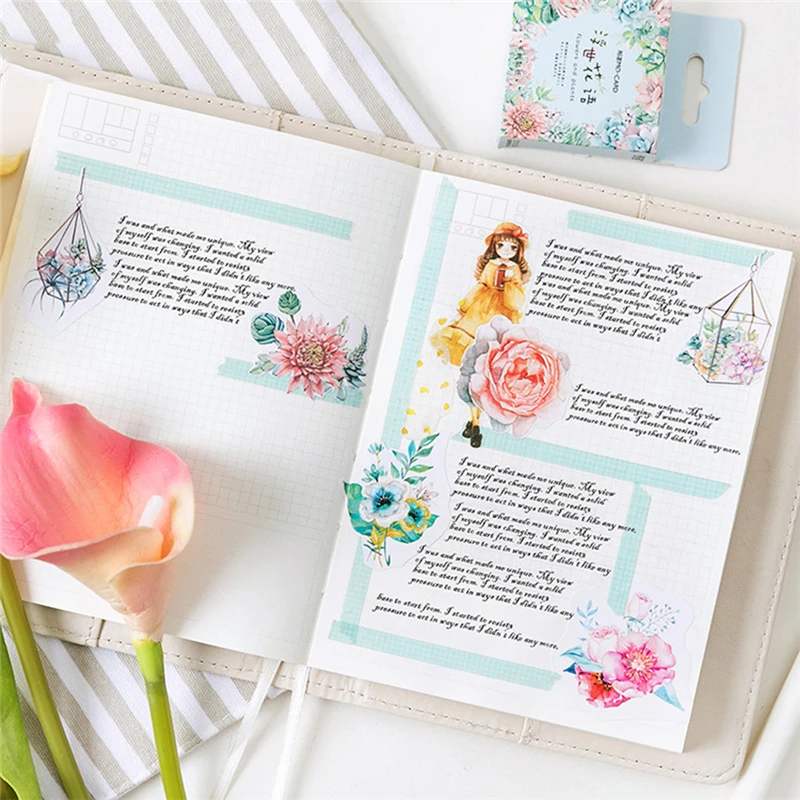 46pcs Cute Flower Series Paper Sticker Diy Diary Decor For Album Scrapbooking Flower Stickers Flakes Stationery School Supplies
46pcs Cute Flower Series Paper Sticker Diy Diary Decor For Album Scrapbooking Flower Stickers Flakes Stationery School Supplies