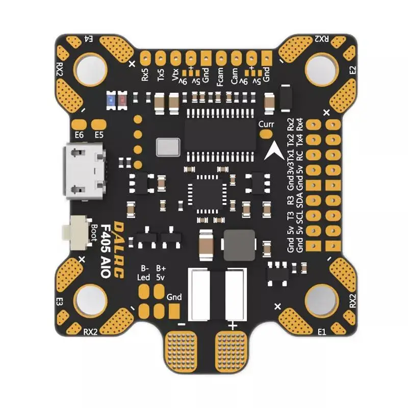 Контроллер полета RCtown DALRC F405 AIO Betaflight F4 MCU STM32F405 MPU6000 OSD 9 В/1 5 А В/2 а BEC 200 PDB|Детали и