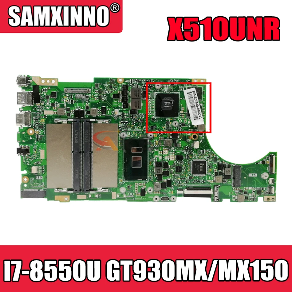 Akemy X510UNR материнская плата для ноутбука ASUS X510URR X510URO X510UQ X510U S5100UR S5100U оригинальная материнская плата I7-8550U GT930MX/MX150
Akemy X510UNR материнская плата для ноутбука ASUS X510URR X510URO X510UQ X510U S5100UR S5100U оригинальная материнская плата I7-8550U GT930MX/MX150
