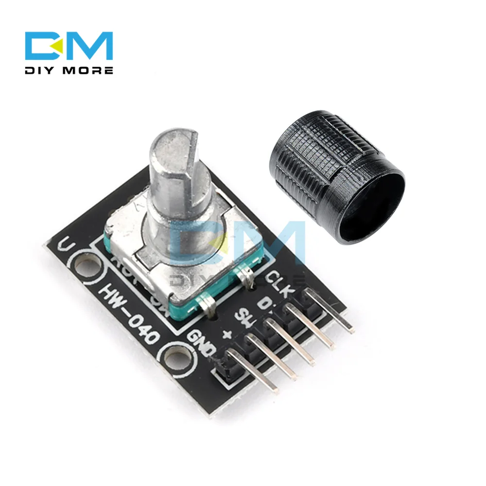 KY-040 360 Degrees Rotary Encoder Module Brick Sensor Switch Module with 15×16.5 mm Potentiometer Rotary Knob Cap for Arduino
KY-040 360 Degrees Rotary Encoder Module Brick Sensor Switch Module with 15×16.5 mm Potentiometer Rotary Knob Cap for Arduino