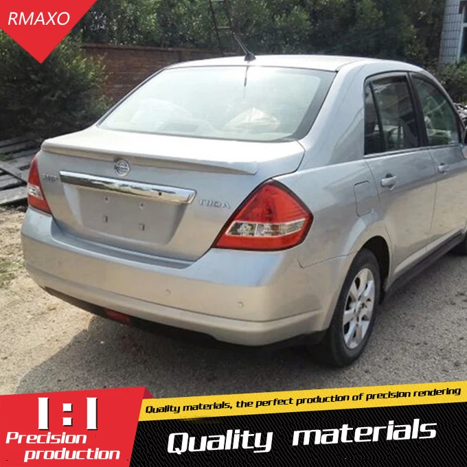 Спойлер для nissan tiida sedan 2011 2015 заднее крыло из АБС пластика задний спойлер