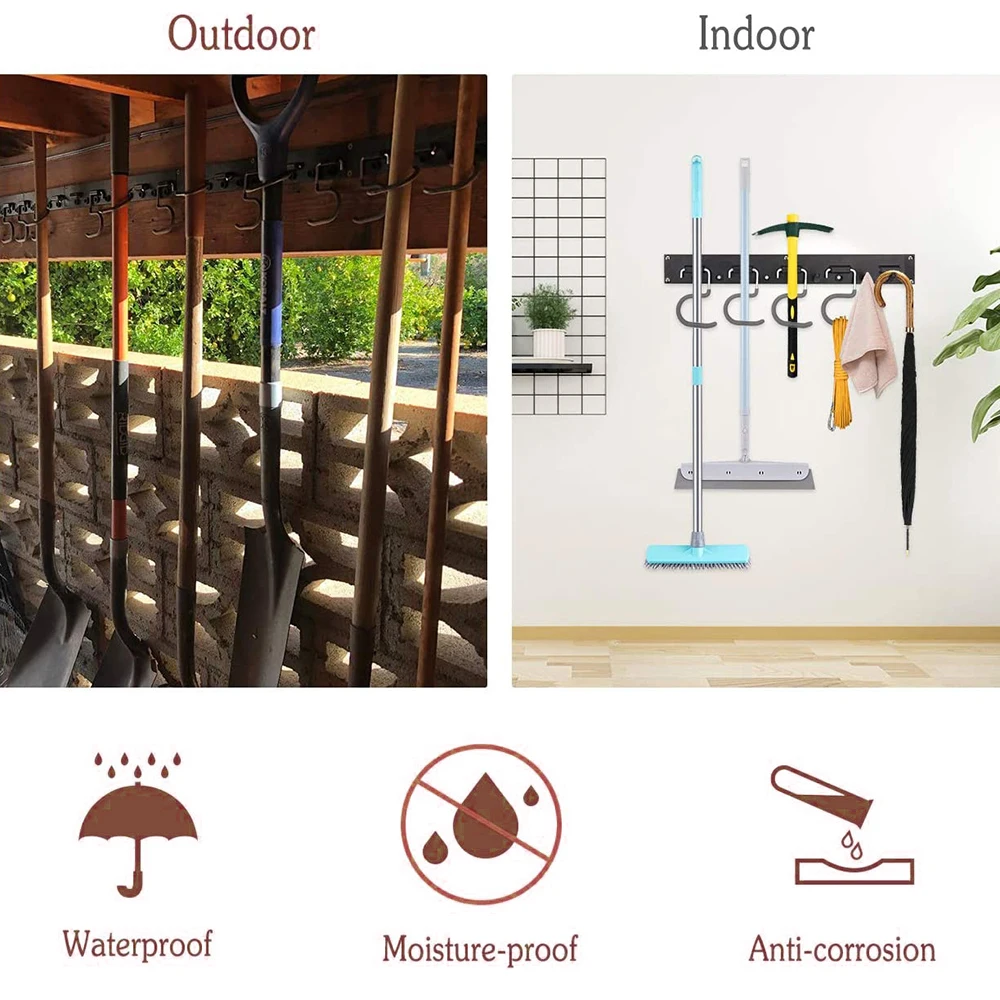 48 Inch Adjustable Tool Storage System 12 Hooks Wall Holder Garage Storage Garden Tool Organizer
48 Inch Adjustable Tool Storage System 12 Hooks Wall Holder Garage Storage Garden Tool Organizer