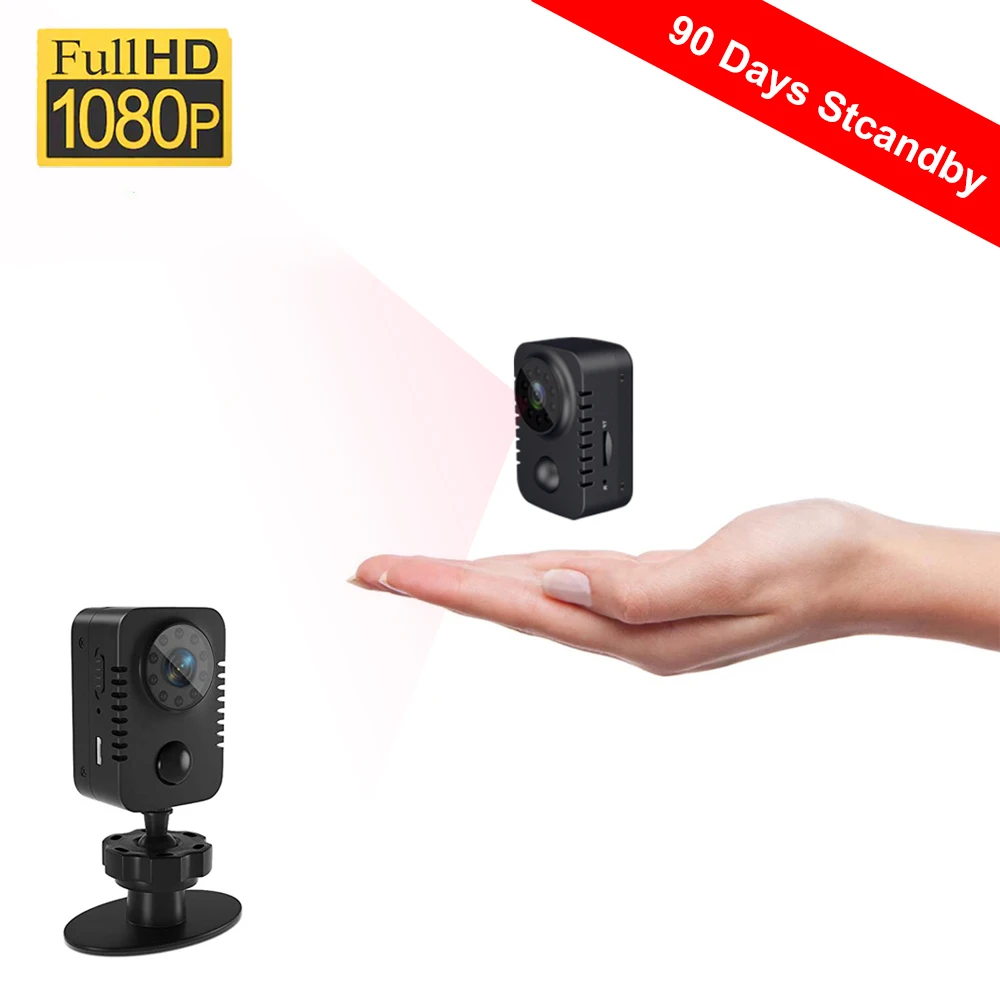 1080P Мини Камера Портативный безопасности IP Cam 8 часов в режиме Запись 90 дней