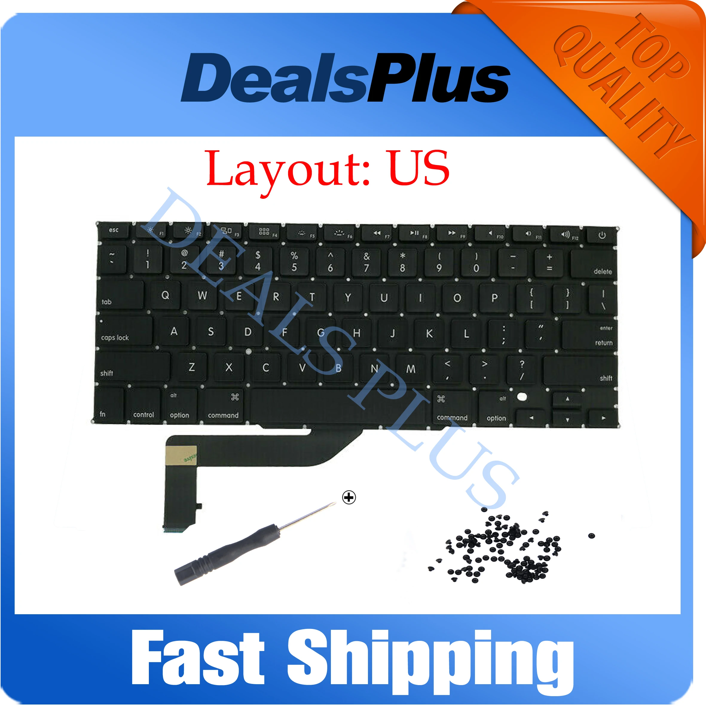 

New A1398 Keyboard with Screws For Macbook Pro Retina 15.4" Laptop MC975 MC976 ME664 ME665 ME293 ME294 Keyboards 2012-2015