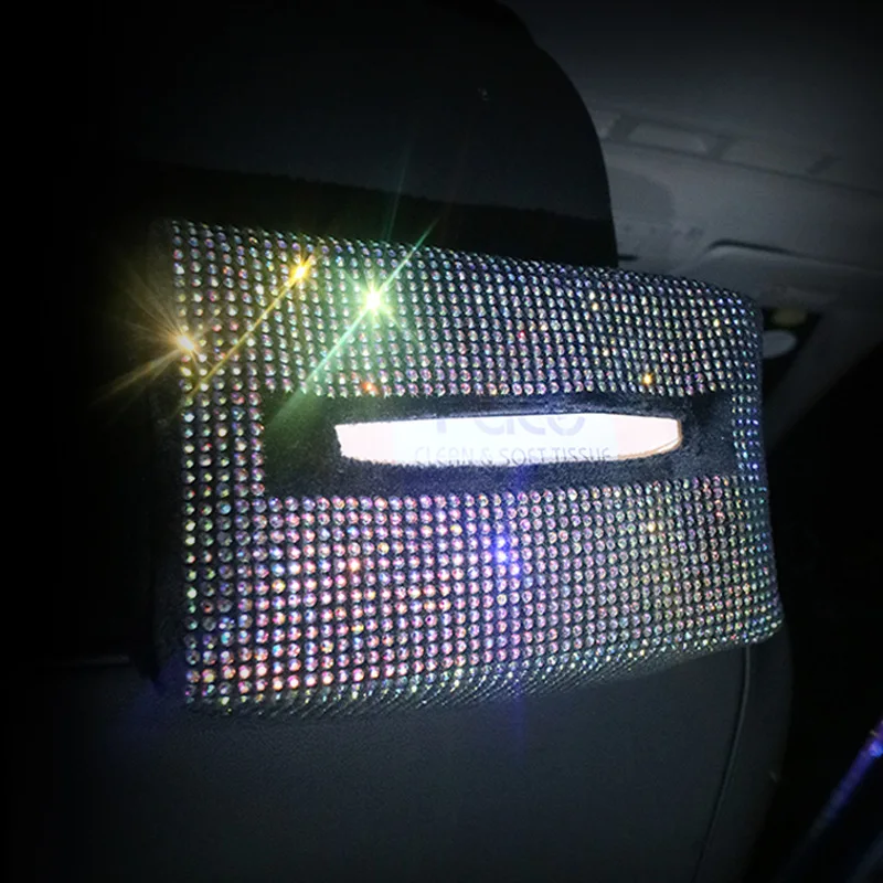 Creative Car Diamond-studded Chair Back Tissue Box, Auto Sun Visor, Hanging Tissue Box, Car Armrest Box, Drawer Box
Creative Car Diamond-studded Chair Back Tissue Box, Auto Sun Visor, Hanging Tissue Box, Car Armrest Box, Drawer Box