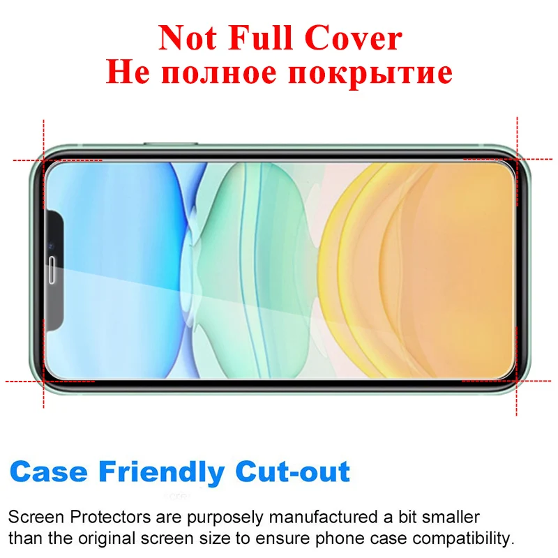 Protective tempered glass for iphone 6 7 5 s se 6s 8 plus XS max XR x screen protector on 6S | Мобильные телефоны и