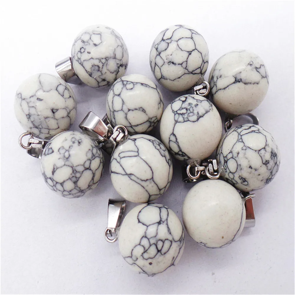 50Pcs 14mm Wholesale White Line Turquoise Ball Pendant Bead DIY Earrings Handmade Jewelry Accessories S714
50Pcs 14mm Wholesale White Line Turquoise Ball Pendant Bead DIY Earrings Handmade Jewelry Accessories S714