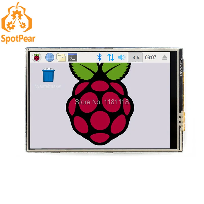 Raspberry Pi 3,5 дюйм резистивный сенсорный экран Дисплей (C), 480 × 320, высоко-Скорость SPI 
Raspberry Pi 3,5 дюйм резистивный сенсорный экран Дисплей (C), 480 × 320, высоко-Скорость SPI