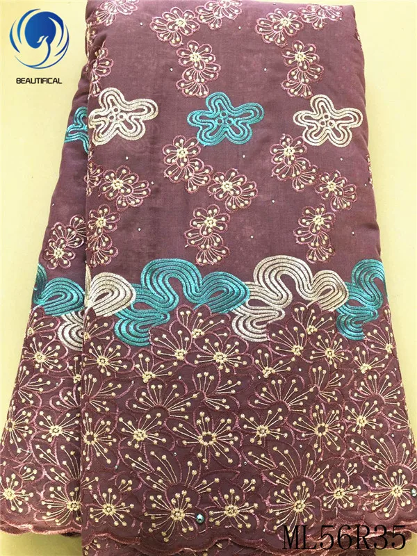 BEAUTIFICAL Nigerian lace fabrics embroidery flowers cotton lace fabric with stones Hot sale voile lace african fabric ML56R35
BEAUTIFICAL Nigerian lace fabrics embroidery flowers cotton lace fabric with stones Hot sale voile lace african fabric ML56R35