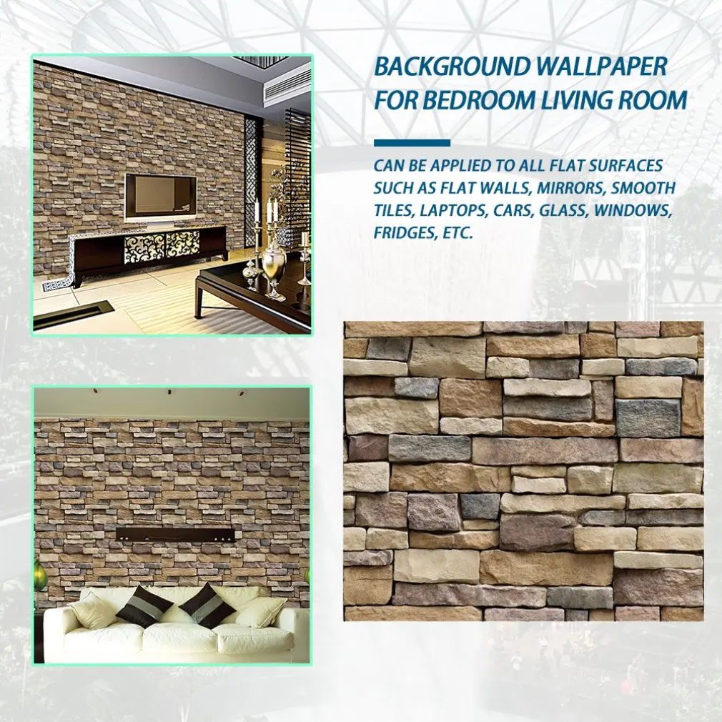 OUTAD 3D Wallpaper living room Wall Stickers PE Foam Brick Pattern Waterproof Self Adhesive Home Decor For Kids Bedroom Stickers
OUTAD 3D Wallpaper living room Wall Stickers PE Foam Brick Pattern Waterproof Self Adhesive Home Decor For Kids Bedroom Stickers