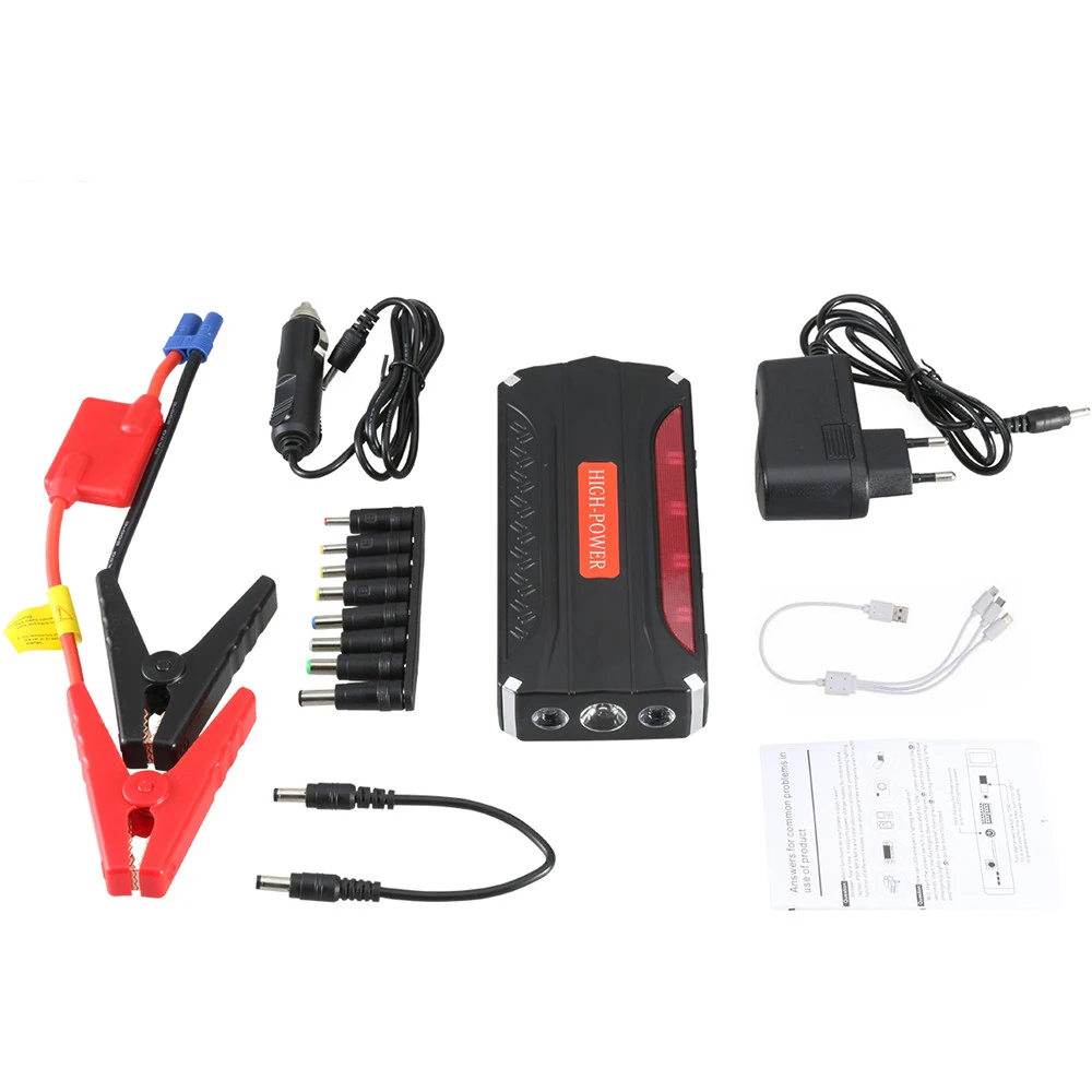 GKFLY High Power Car Jump Starter Power Bank 12V Portable Starting Device Petrol Diesel Car Charger For Car Battery Booster
GKFLY High Power Car Jump Starter Power Bank 12V Portable Starting Device Petrol Diesel Car Charger For Car Battery Booster