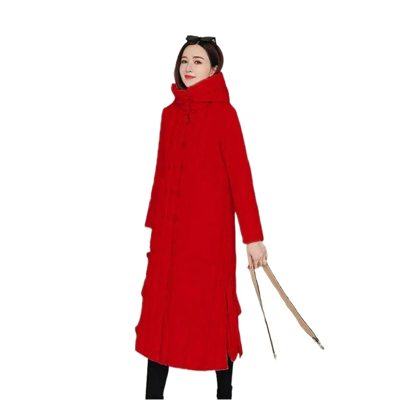 Women Winter X-long Jacket Single Breasted Solid Female Cold Coat Hooded Stand Collar Casual Thick 2022 Women's Parkas
Women Winter X-long Jacket Single Breasted Solid Female Cold Coat Hooded Stand Collar Casual Thick 2022 Women's Parkas