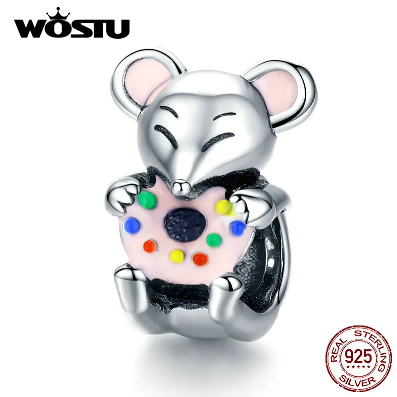 WOSTU Real 925 Sterling Silver Little Mouse Beads Animal Charms Fit Original Bracelet Pendant For Women Jewelry Making BKC1318
WOSTU Real 925 Sterling Silver Little Mouse Beads Animal Charms Fit Original Bracelet Pendant For Women Jewelry Making BKC1318