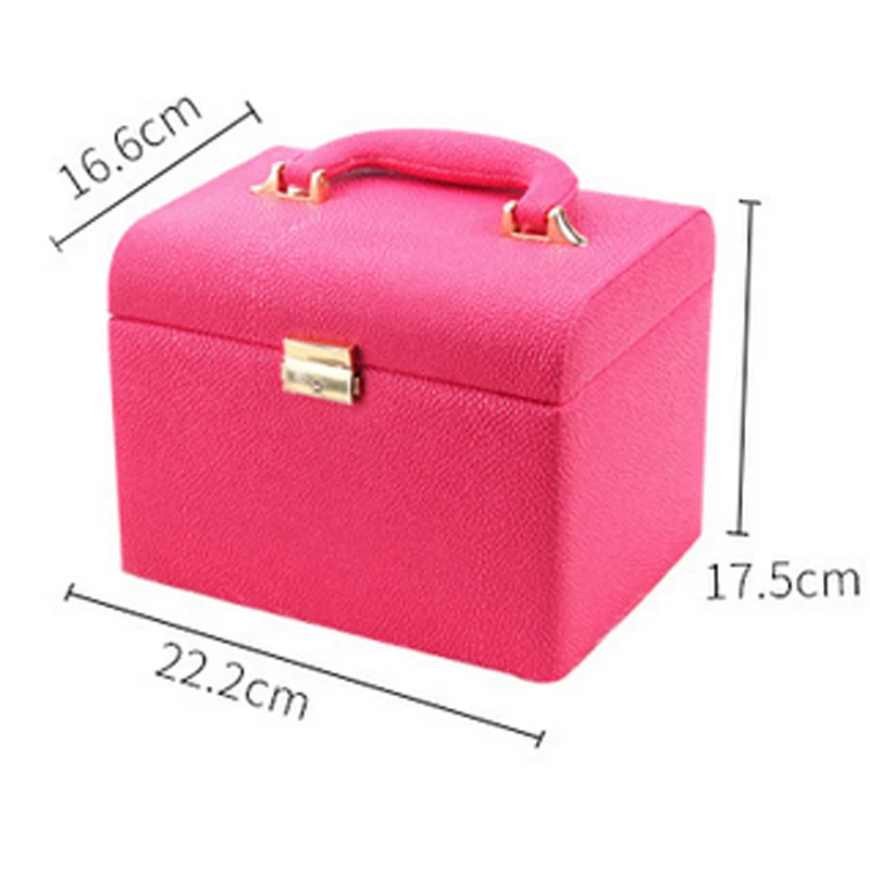 Jewelry Storage Box Creative Leather Storage Earring Portable Multi-layer Makeup Box PU Watch Necklace Holder Makeup Organizers
Jewelry Storage Box Creative Leather Storage Earring Portable Multi-layer Makeup Box PU Watch Necklace Holder Makeup Organizers