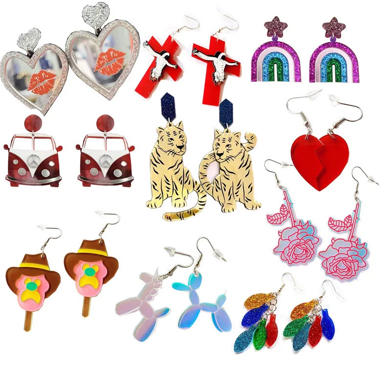 Punk Funny Colorful Heart Flower Acrylic Earrings For Women Geometric Animal Tassel Dangle Earrings Brinco Fashion Party Jewelry
Punk Funny Colorful Heart Flower Acrylic Earrings For Women Geometric Animal Tassel Dangle Earrings Brinco Fashion Party Jewelry
