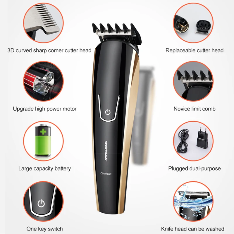 Professional Hair Trimmer Rechargeable Electric Hair Clipper Men's Child Hair Clipper 5IN1 Multi Adjustable Ceramic Blade
Professional Hair Trimmer Rechargeable Electric Hair Clipper Men's Child Hair Clipper 5IN1 Multi Adjustable Ceramic Blade