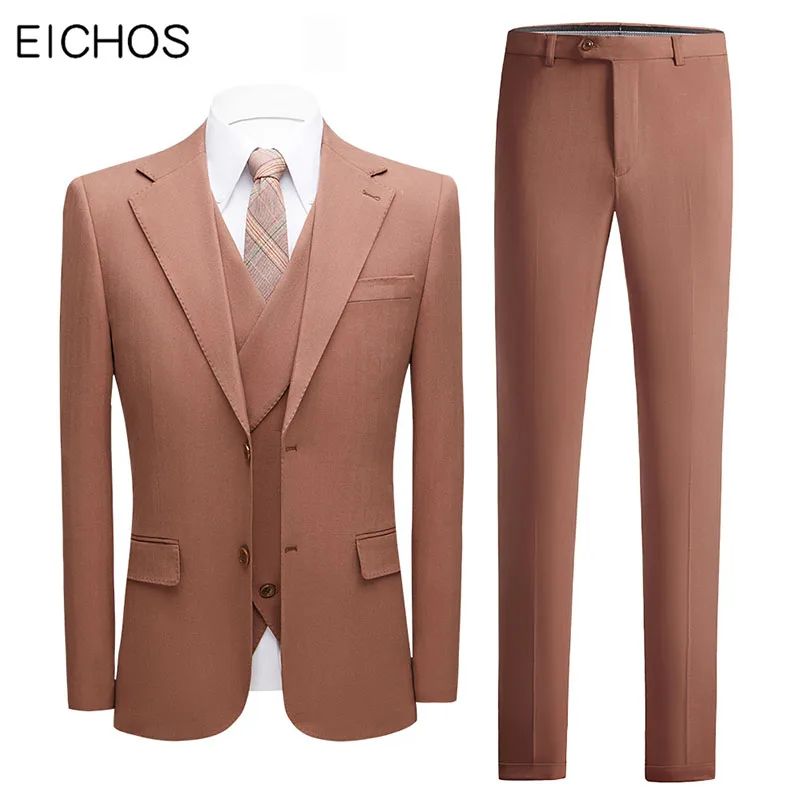 Men's Elegant 3 Piece Suit Light Brown Tuxedo Groom Suits For Men Wedding Double Split Prom Party Dress Groom Casual Formal Suit
Men's Elegant 3 Piece Suit Light Brown Tuxedo Groom Suits For Men Wedding Double Split Prom Party Dress Groom Casual Formal Suit