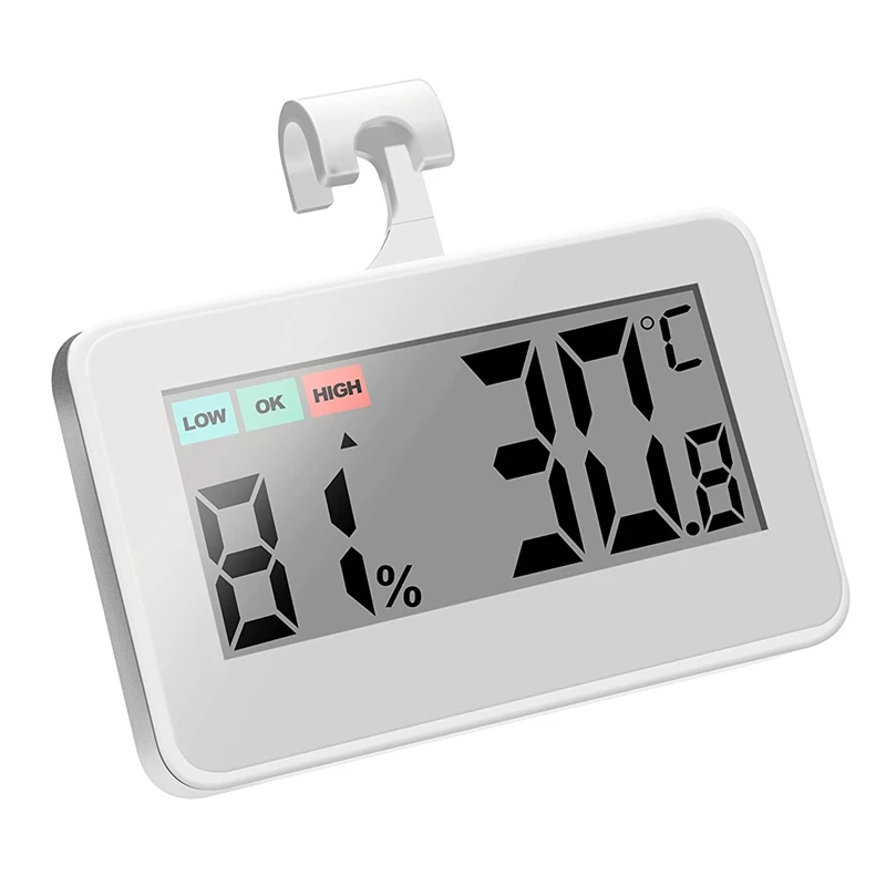 Mini Fridge Thermometer with Easy to Read LCD Display, Hygrometer Perfect for Indoors, Outdoors, Restaurants, Bars
Mini Fridge Thermometer with Easy to Read LCD Display, Hygrometer Perfect for Indoors, Outdoors, Restaurants, Bars