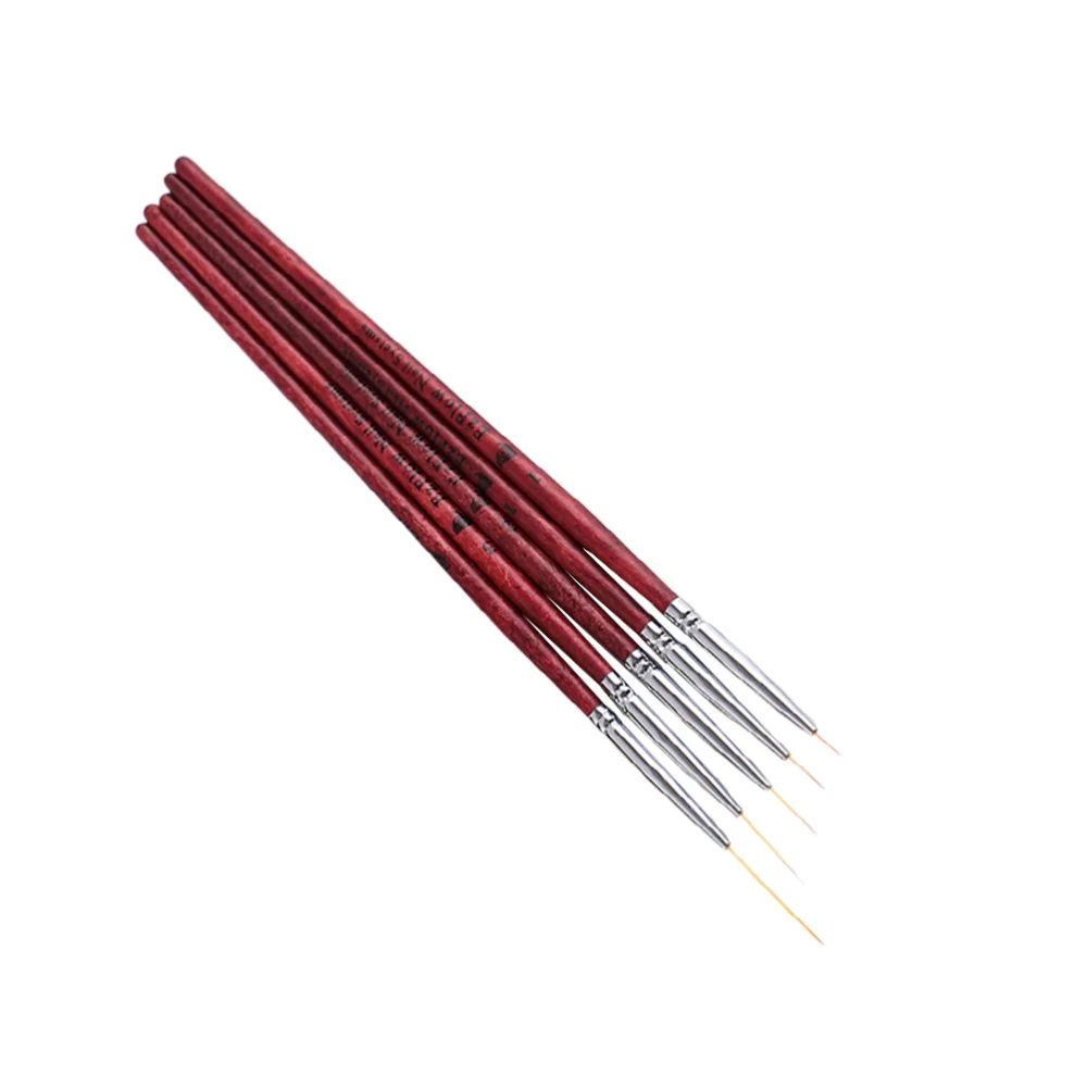 5PCS Wooden Handle Drawing Painting Nail Polish Tool Liner Brush Nail Brush Set for Nail Art Design Salon Home
5PCS Wooden Handle Drawing Painting Nail Polish Tool Liner Brush Nail Brush Set for Nail Art Design Salon Home