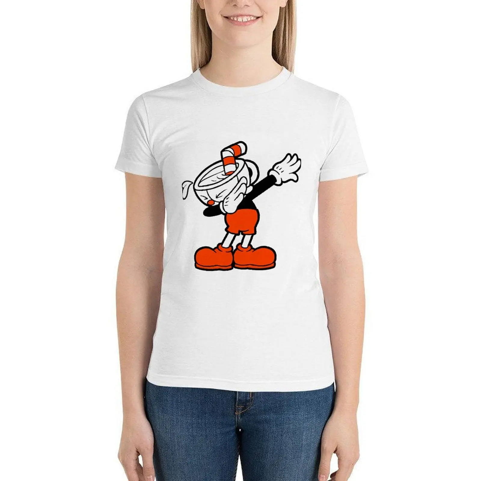 Футболка Cuphead, женская модная уличная одежда, хлопковая Футболка с круглым вырезом и коротким рукавом, футболка большого размера
Футболка Cuphead, женская модная уличная одежда, хлопковая Футболка с круглым вырезом и коротким рукавом, футболка большого размера