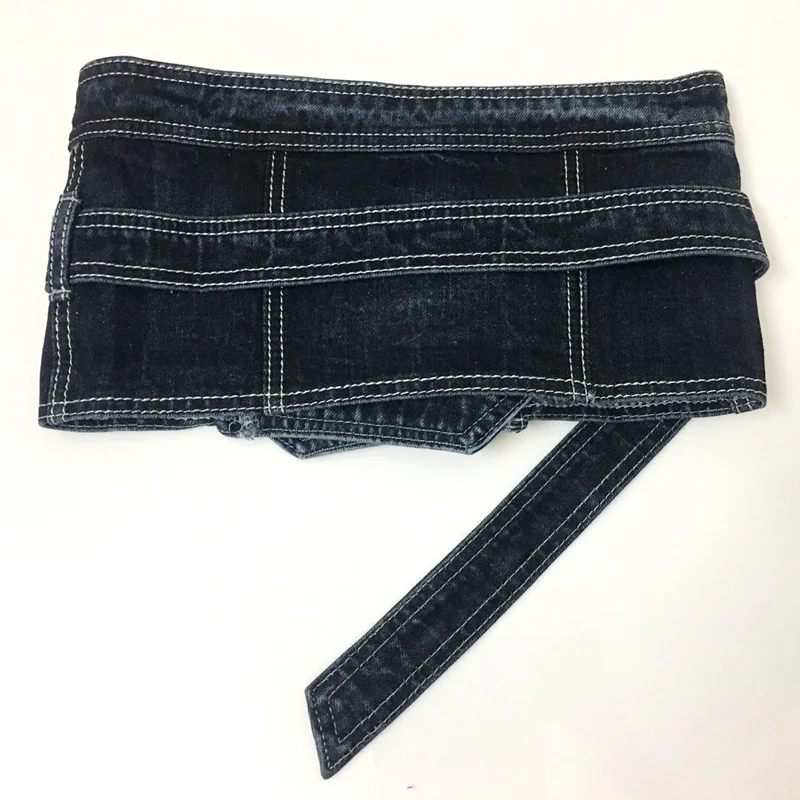 New Fashion Irregular Denim Belt Blue Lace-up Bow Long Wide Belts Splice Girdle Personality Women Trendy All-match Spring Summer
New Fashion Irregular Denim Belt Blue Lace-up Bow Long Wide Belts Splice Girdle Personality Women Trendy All-match Spring Summer